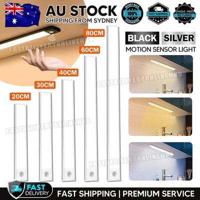 Dimmable LED Motion Sensor Under Closet Light Rechargeable Magnetic Cabinet Lamp - image 1 of 4