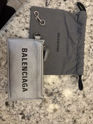 Balenciaga 现金卡钱包银色 — 第 1/4 张图片