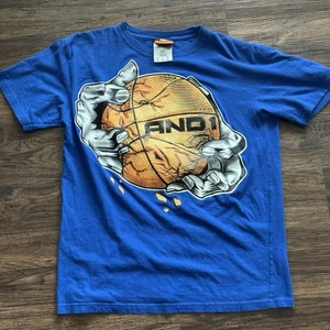 Vintage Y2k And1 Shirt Basketball Youth Large (Fits Like Adult Extra Small) - Picture 1 of 3