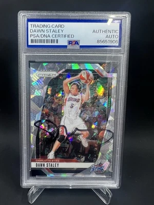 Dawn Staley Signed 2024 Panini Prizm WNBA Ice Prizm IP Auto PSA/DNA Sting - Image 1 of 2