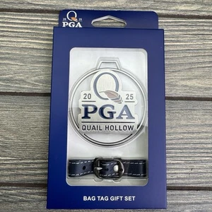 2025 Pga Championship golf Bag Tag Quail Hollow metal with buckle strap new - Picture 1 of 5