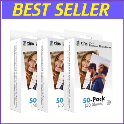Durable Instant Photo Paper - 150 Sheets for Polaroid Snap and Zip Cameras - Image 1 of 4