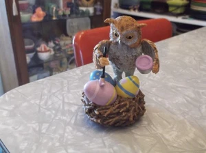 Lil Whoots Happy Owlidays Easter Owlebration 1998 Hamilton Collection Figurine - Picture 1 of 7