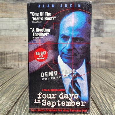 Four Days in September: Sealed Promo Screener (VHS, 1997, Thriller) Alan Arkin - Image 1 of 4