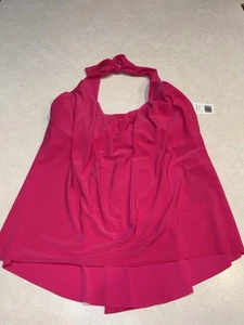 Magicsuit Miracle Suit Sophie Pink Drape Tankini Swim Top Underwire Size 10 NWT - Picture 1 of 8