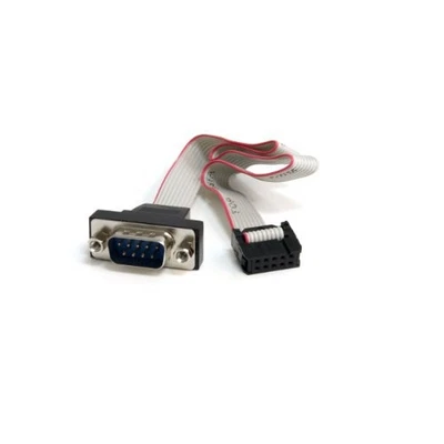 StarTech 16in 9 Pin Serial Male to 10 Pin Motherboard Header Panel Mount Cable - - Image 1 of 2