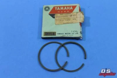 NOS Yamaha 1967 1968 YL2 1969 1970 L5 3rd O/S 0.75 Piston Ring Set 166-11601-30 - Image 1 of 4