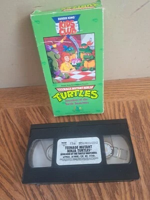 Teenage Mutant Ninja Turtles Invasion of The Turtle Snatchers Kids Club VHS Tape - Image 1 of 3