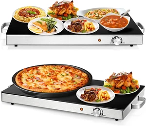 Electric Warmer 2 Packs, 22''X15'' Warmers for Parties, Adjustable Temperature - Picture 1 of 12