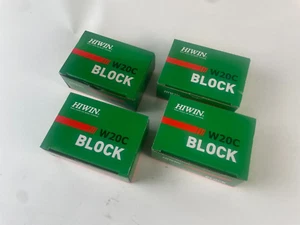 4 Stück HIWIN Profilschienen-Führungswagen, Laufwagen, Baureihe HGW 20CC -ZO-H