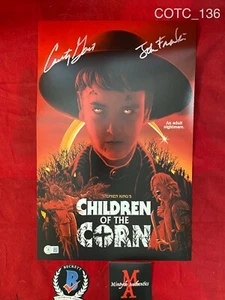 JOHN FRANKLIN & COURTNEY GAINS SIGNED 11x17 PHOTO! CHILDREN OF THE CORN! BECKETT - Picture 1 of 3