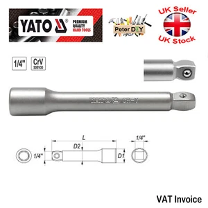 Herramienta de garaje de accionamiento SOCKET WOBBLE BAR extensión 1/4"" 100 mm (4") Yato 1435 - Imagen 1 de 1