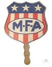 MFA Mutual Auto Insurance Columbia Missouri Vintage Cardboard Advertisement Fan
