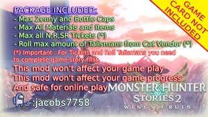 Nin Switch Monster Hunter Stories 2 Wing of Ruin Edit Mod ✨MAX OUT ✨ - Imagen 1 de 10