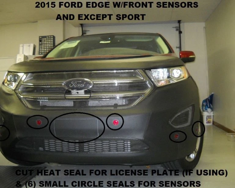 Sujetador con cubierta de máscara delantera Lebra para Ford Edge 2015-2018 con sensor delantero (Exc. Sport) Foto 1 de 1
