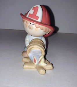 Bumpkins Fireman George Good Fabrizio Vintage Chief Figurine Fire Tyke 1984 - Picture 1 of 5