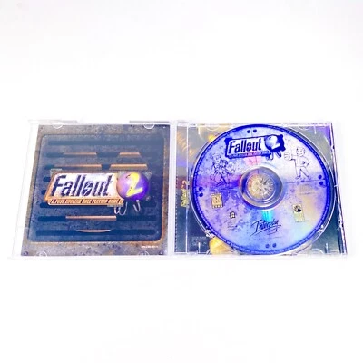 Fallout 2 PC CD Rom Mint w/ Jewel Case + Box Pamphlets & Vintage Printed Notes - Image 1 of 4
