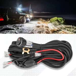 4 Lead Wiring Harness Kit Cable Loom Push Button Waterproof 30A Fuse Universal  - Picture 1 of 12