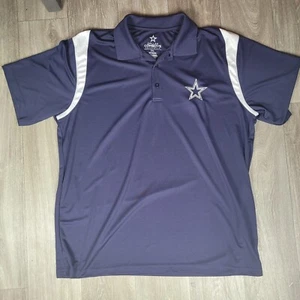 Dallas Cowboys Authentic Polo Uomo NFL, 100% Poliestere, 2XL Ottime Condizioni - Foto 1 di 3