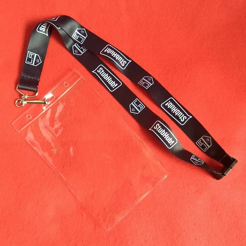 LA Kings 👑 StubHub Lanyard Plastic Ticket Wallet Holder Neck Cord Keychain v2 Cover