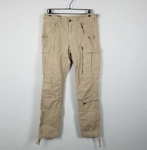 Polo Ralph Lauren Tan M-1957 Field Trouser Straight Fit Cargo Pants Size 32x32 - Picture 1 of 13