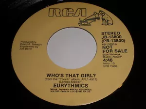 Eurythmics - Who's That Girl? / Aqua 45 - RCA - Picture 1 of 1