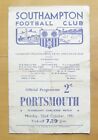 Southampton V Portsmouth Friendly 1951/1952 *Fair Condition Football Programme*