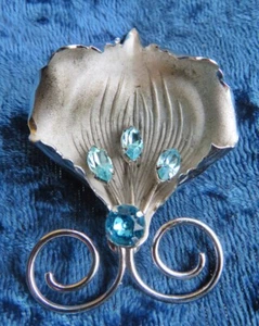 Quirky Floral Design Bond Boyd Vintage Sterling Brooch - Picture 1 of 4