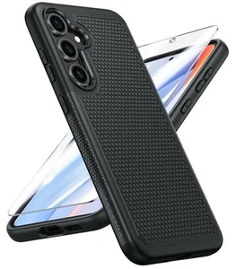 Fntcase dual layer Black Case For The Sumsung Galaxy S24 FE - Photo 1 sur 6