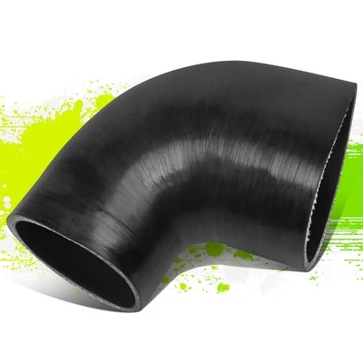REDUCTOR DE 90 GRADOS 3.0"-4.0" 4 CAPAS MANGUERA SILICONA NEGRA ADMISIÓN/ACOPLADOR TUBO TURBO Foto 1 de 4