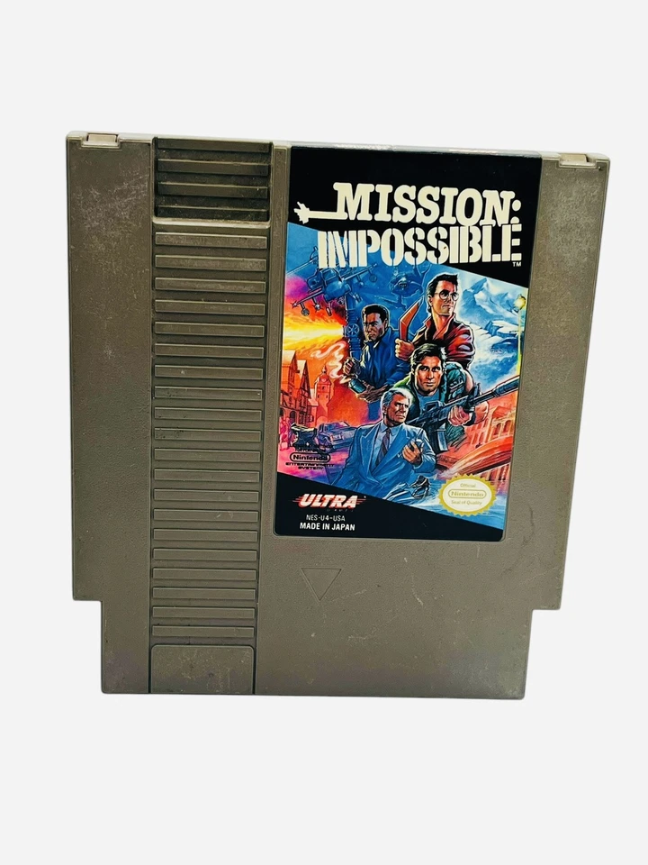 Mission Impossible NES Game Nintendo Authentic Cartridge VTG 1985 Tv Series HTF - Image 1 of 4