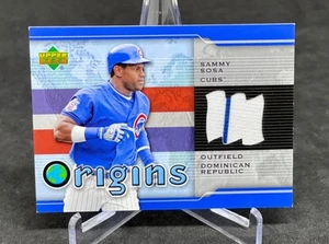 Camiseta deportiva Upper Deck Sammy Sosa Origins 2004 usada en juegos reliquia República Dominicana - Imagen 1 de 2