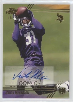 2014 Topps Prime Variation Gold /75 Jerick McKinnon #109 Rookie Auto RC - Image 1 of 2