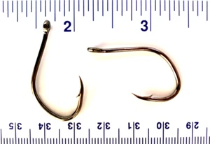 50 VMC 7356 7356BN Black SureSet Dropshot Fish Fishing Hooks 3/0 - 50 hooks - Picture 1 of 1