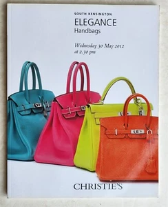ELEGANCE HANDBAGS JEWELS WATCHES CHRISTIE'S AUCTION CATALOG 2012 - Picture 1 of 6