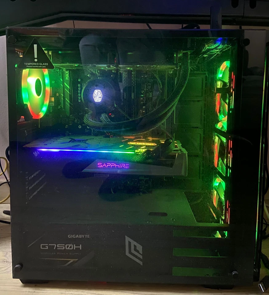 PC GAMING custom RX 5700XT sapphire pulse, 500GB SSD, 16GB ram 3200 mHz - Imagen 1 de 4