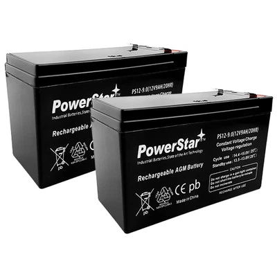 12V 9Ah SLA Battery for Razor MX350 & MX400 Dirt Bike - 2 Pack - Image 1 of 4