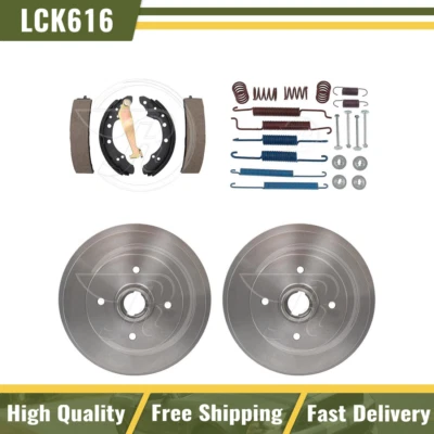 Rear Brake Drums & Brake Shoes Hardware Spring Kit Fits 1981-1983 Audi Coupe - Image 1 of 4