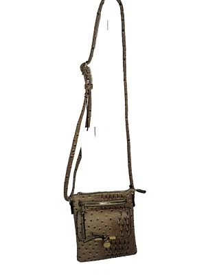 NUEVO CON ETIQUETAS BANDOLERA EMPERIA CUERO VEGANO TOPO, BOLSILLOS, CREMALLERAS Foto 1 de 4