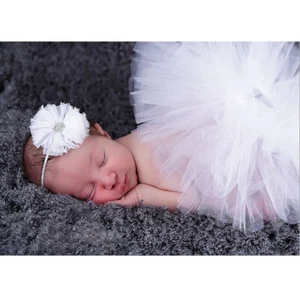Newborn Baby Girl Tulle Tutu Skirt Dress Photography Props Studio Photo Shoot - Picture 1 of 27