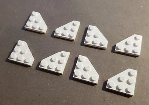 Wedge Plate 3x3 Corner Triangle Genuine Lego Part 2450 Brand New WHITE 8 PIECES - Picture 1 of 3