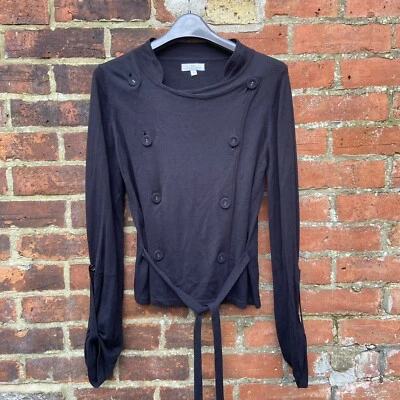 Cárdigan Day Birger Et Mikkelsen para mujer grande de bambú cachemir envolvente con cinturón negro Foto 1 de 4