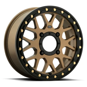 KMC KS235 Grenade Beadlock UTV Aluminum Wheel Rim 15x6 4/137 5+1 Bronze Satin - Picture 1 of 1