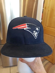 NWOT-NEW ENGLAND PATRIOTS-New Era 59Fifty Adult Fitted-Cap/Hat Sz 7 1/2-NAVY  - Picture 1 of 10