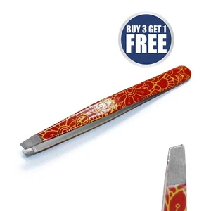 Beauty Eyebrow Hair Removal Tweezer Professional Slanted Steel Tools - Picture 1 of 3