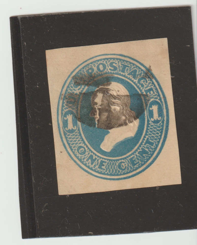 US Scott #U74 Used Cut Square CV $30. - Image 1 of 1