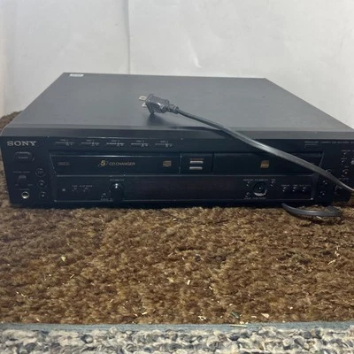 Sony RCD-W500C CD 5 Disc Changer and Recorder Powered On - Untested Otherwise - Image 1 of 4