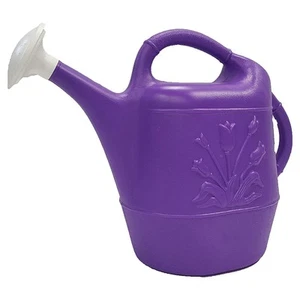 Union 63071 Tulip Plastic Watering Can, 2 gallon, Purple - Picture 1 of 5