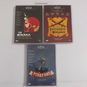 Gilbert & Sullivan: HMS Pinafore, Pirates of Penzance, The Mikado (DVD 80s) 0358 - Picture 1 of 22