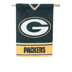 Flag, DS Suede, Foil, Reg, Jersey, Green Bay Packers,13s3811blj - Picture 1 of 3